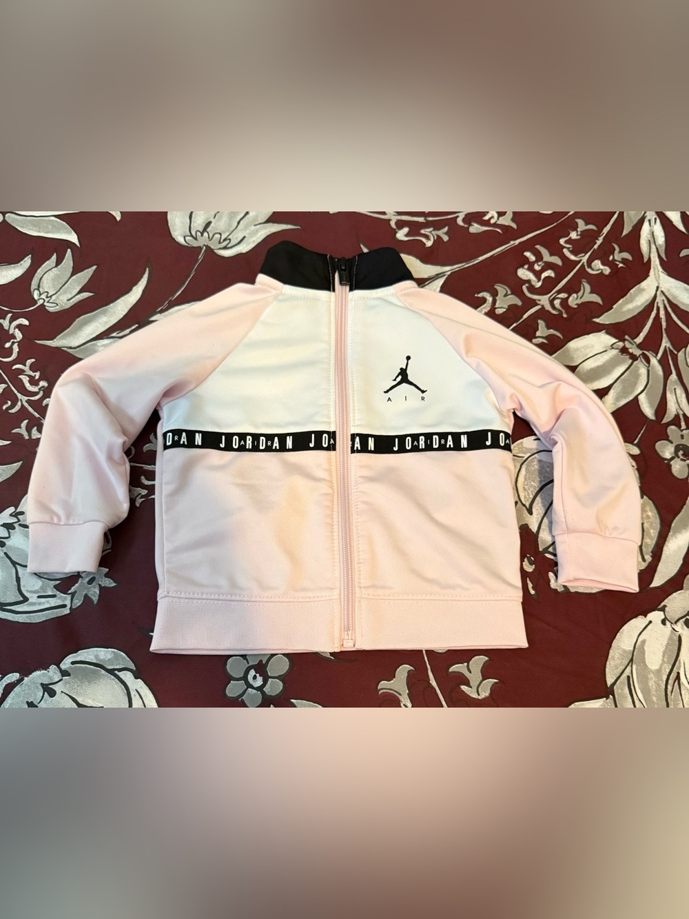 Jordan Girls Light Pink and White Track Set with Jumpman - Picture 3 of 7